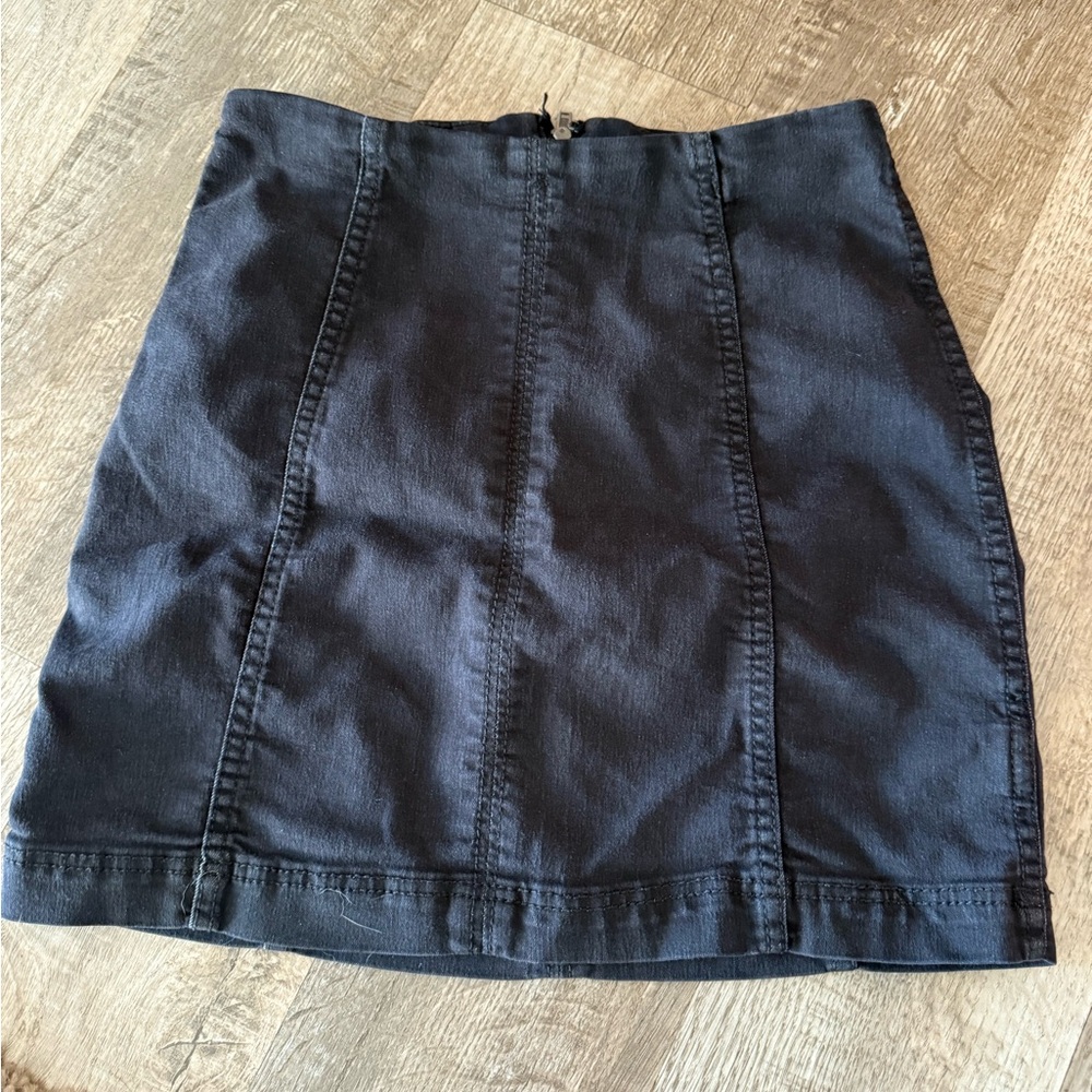 Free People black Mini Skirt